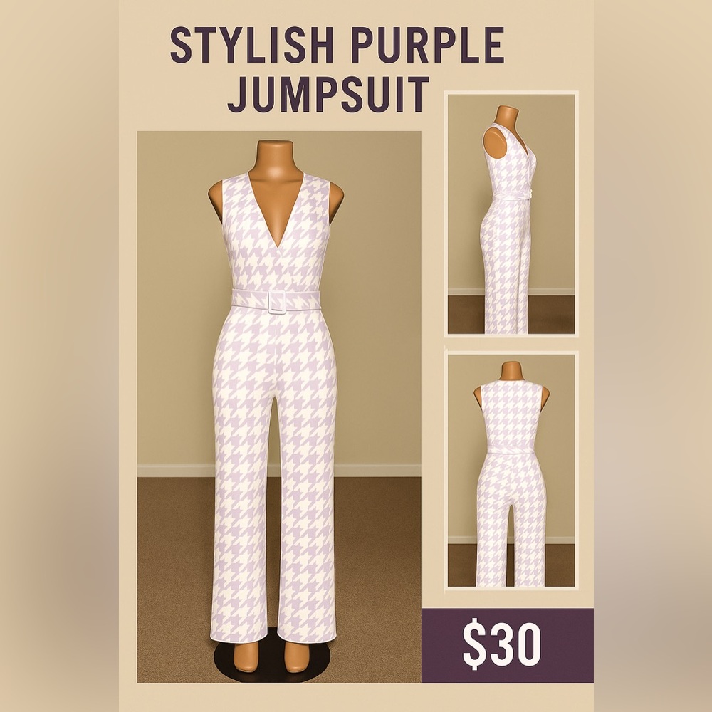 Stylish Purple Jumpsuit for Women